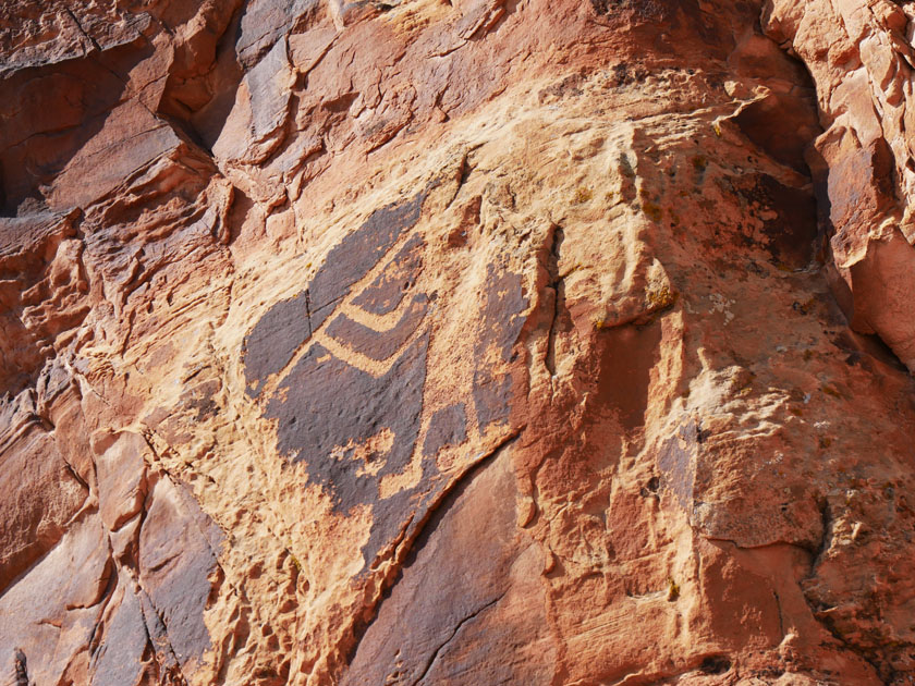 Flute Player, Petroglyph Trail Along Cub Creek Road, Dinosaur NM