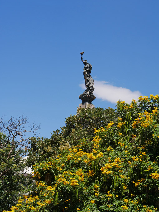 Herrán Matorras' Winged Virgin of Quito (1976) on El Panecillo, Quito