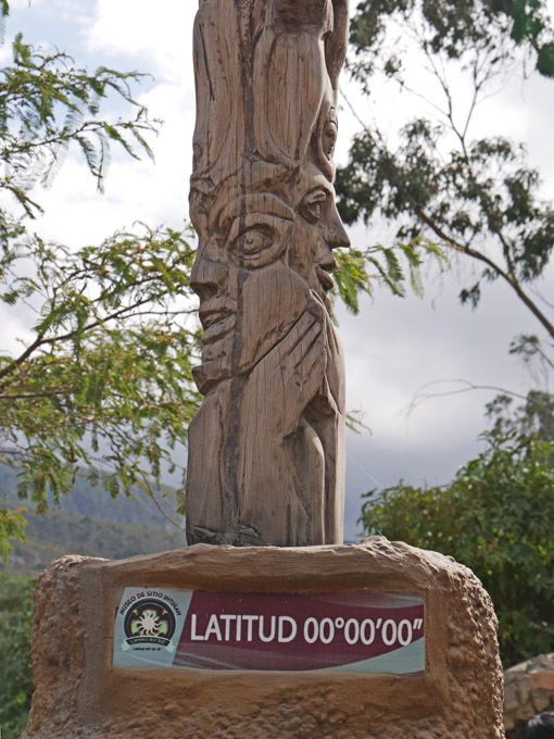 Equator Sign and Totem Pole, Intiñan Museum, San Antonio de Pichincha