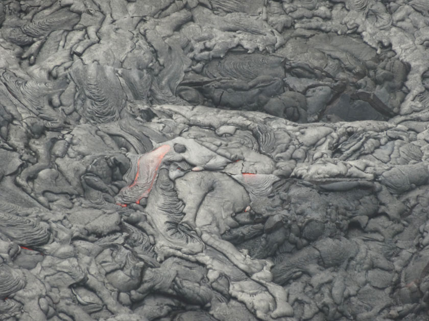 Aerial View of Lava Flow