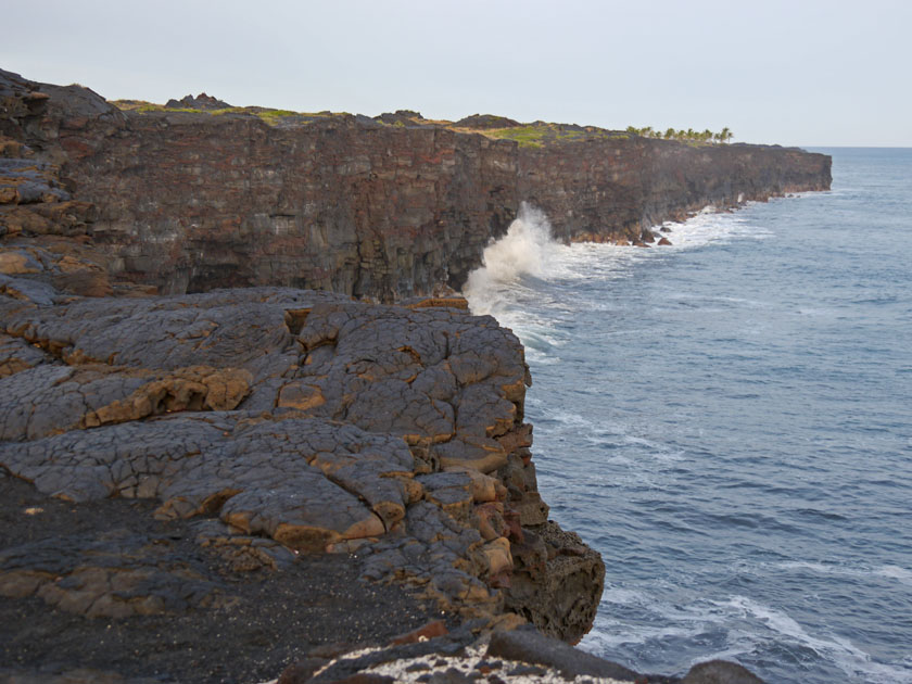 Shoreline Near Lava Sea Arch, Hawaii Volcanoes National Park