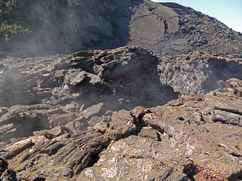 Steam Vent on Floor of Kilauea Iki Crater