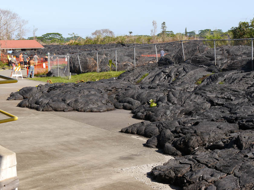 Recent Lava Flow at Pahoa, Hawaii