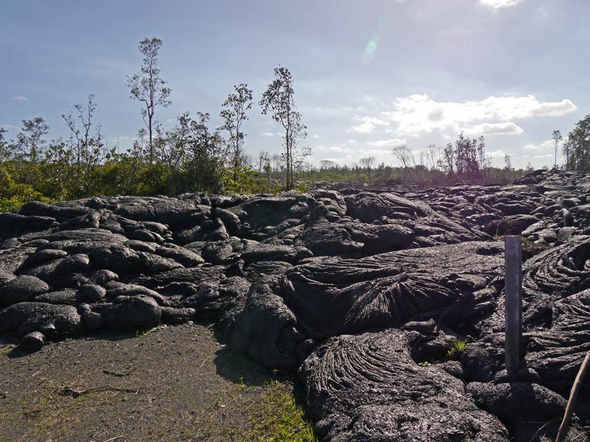 Recent Lava Flow at Pahoa, Hawaii