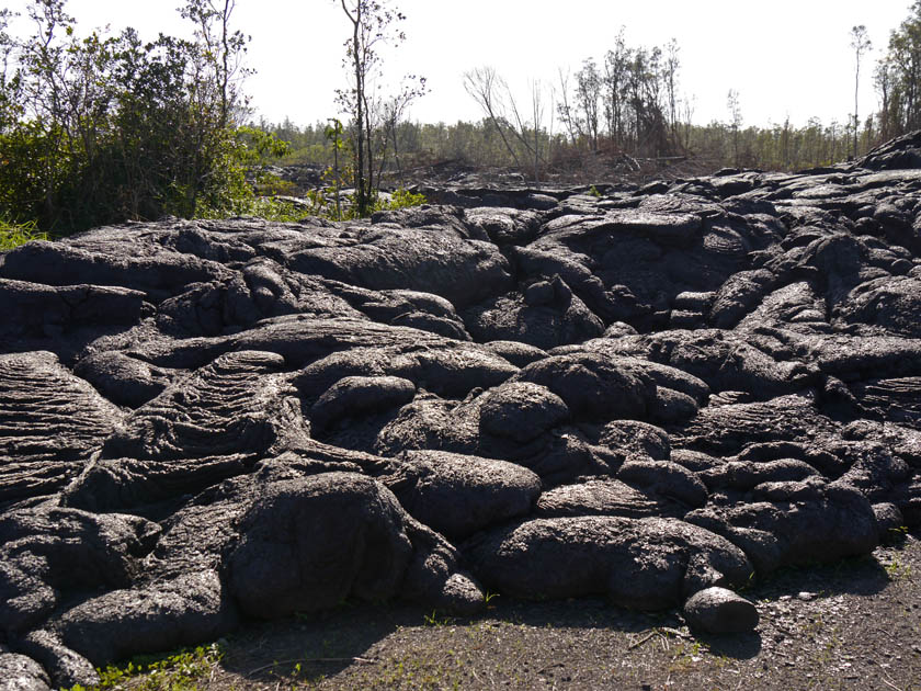 Recent Lava Flow at Pahoa, Hawaii