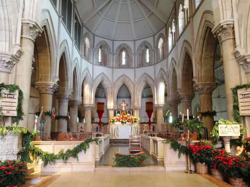 Interior and Main Altar, St. Andrew's Cathedral, Honolulu