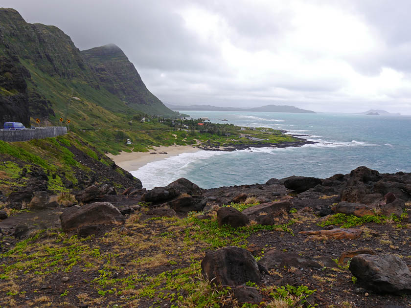 Makapu'u Beach Shoreline from Lighthouse Trail