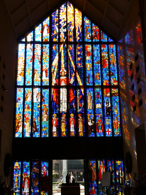 Stained Glass at Entry to St. Andrew's Cathedral, Honolulu