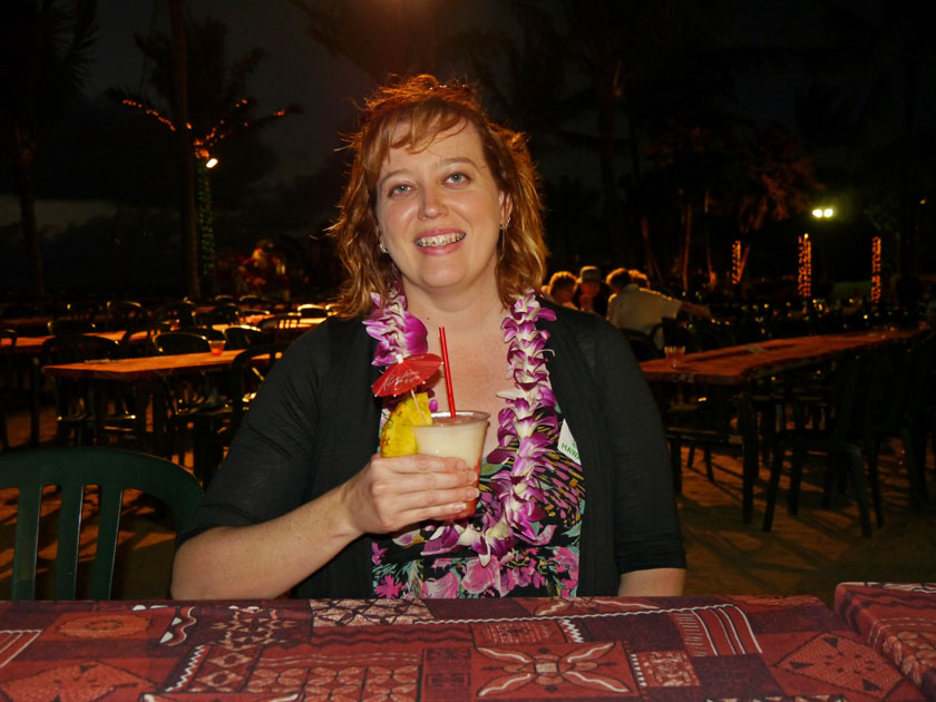 Becky at Paradise Cove Luau