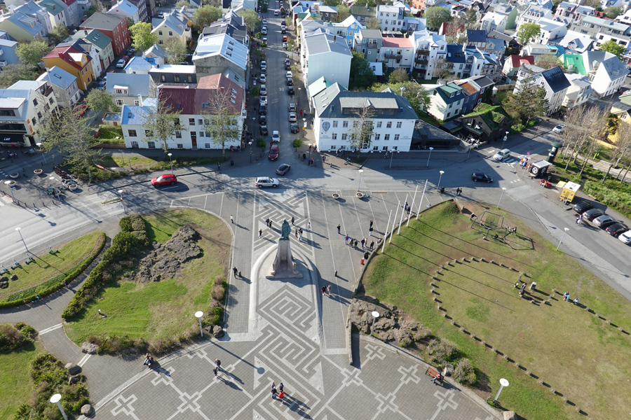 Reykjavik from Hallgrimskirkja Tower