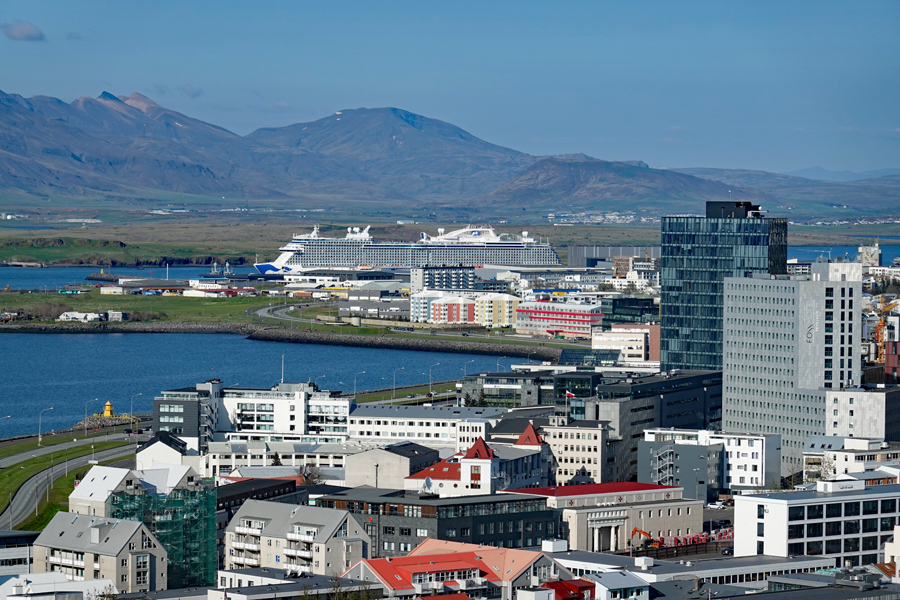 Reykjavik from Hallgrimskirkja Tower