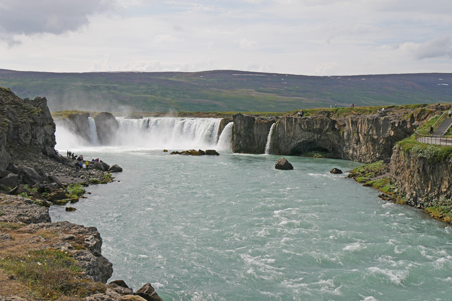 Edge of Godafoss Waterfall