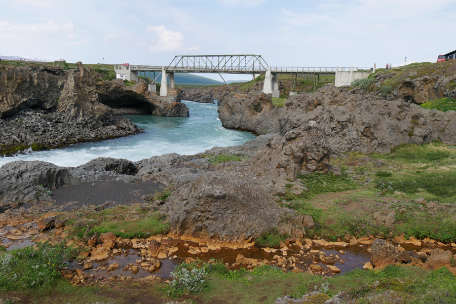 Bridge Near Godafoss Waterfall