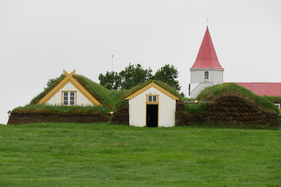 Glaumbær Turf Houses and GGlaumbær Church