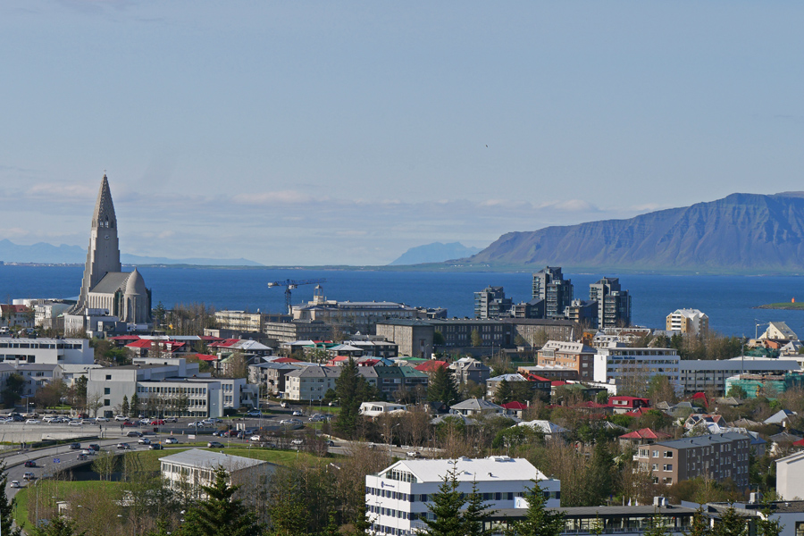 Views of Reykjavik from Observation Deck of the Perlan (Wonders of Iceland)