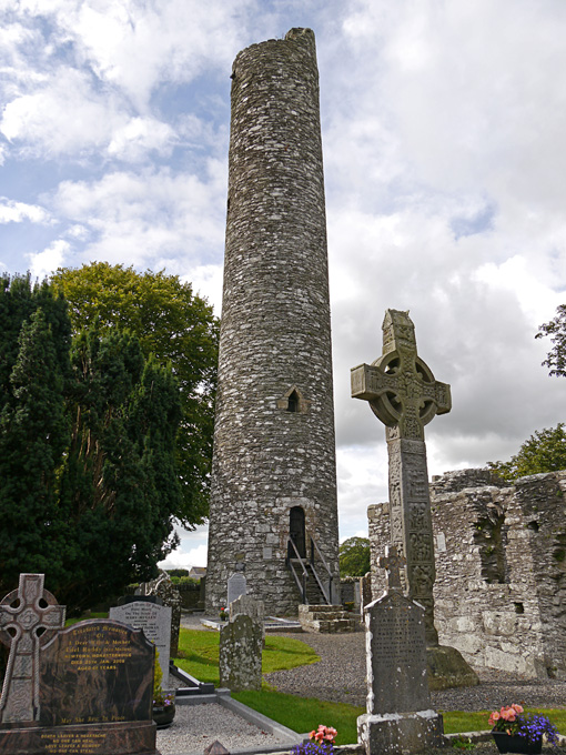 Monasterboice Tower and Celtic Crosses