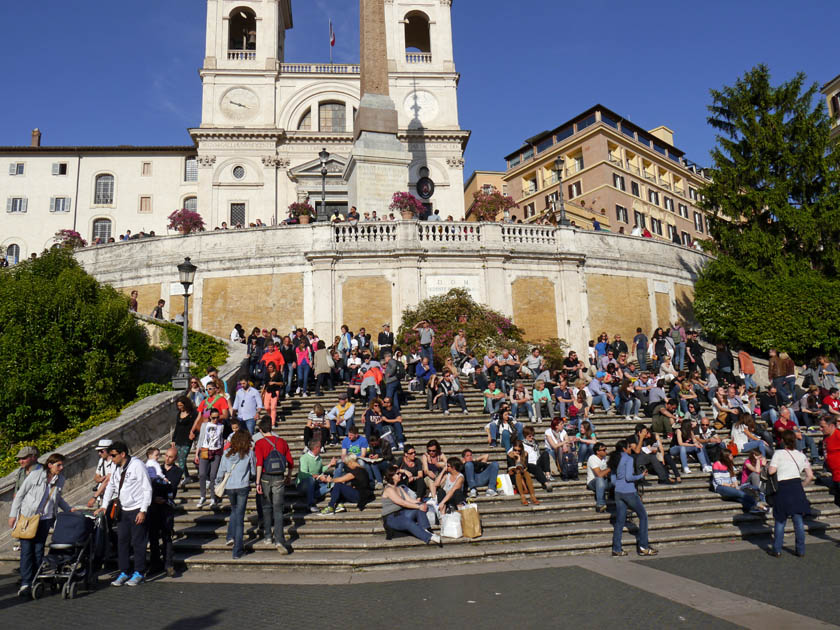 Spanish Steps, Egyptian Obelisk and Trinita del Monti