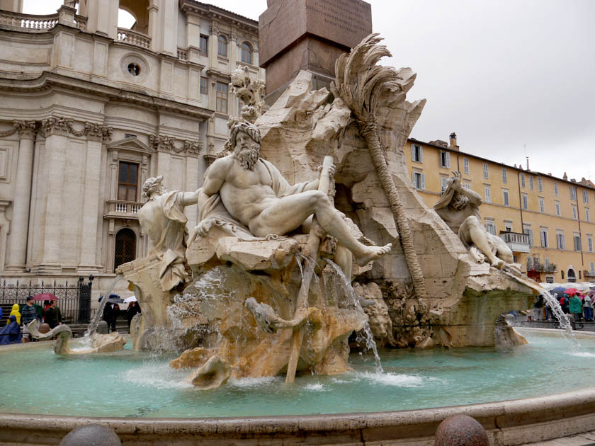 Fontana dei Quattro Fiumi by Bernini at Piazza Navona