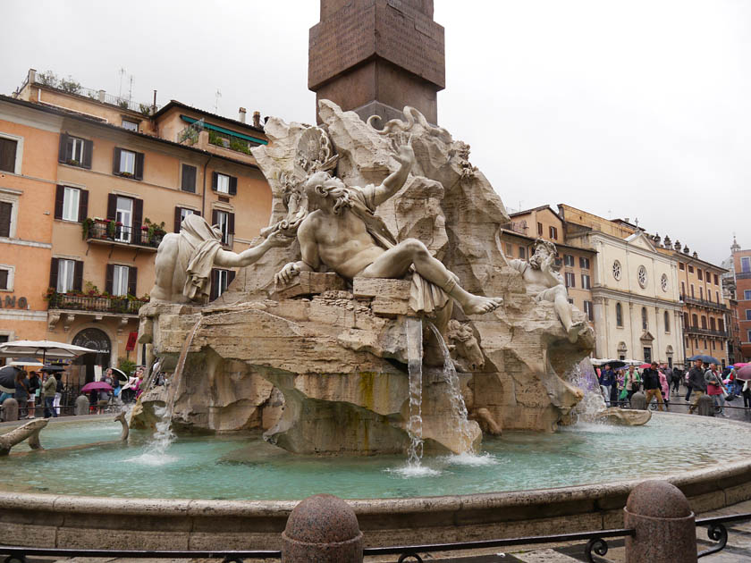 Fontana dei Quattro Fiumi by Bernini at Piazza Navona