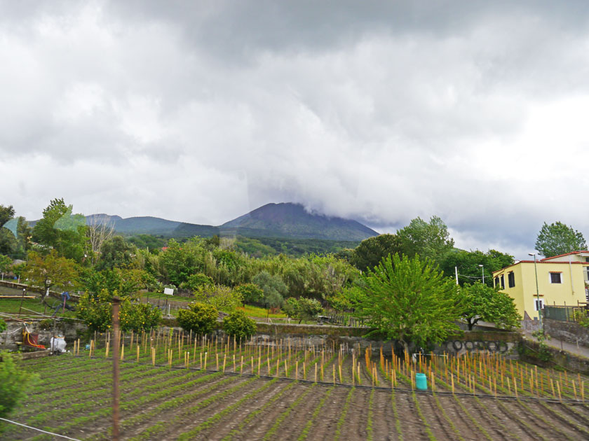 Mt. Vesuvius from Bus