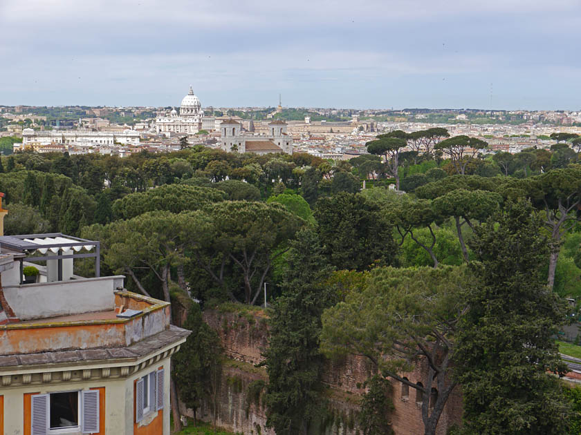 Vatican City from Marriott Hotel (Via Veneto) Terrace