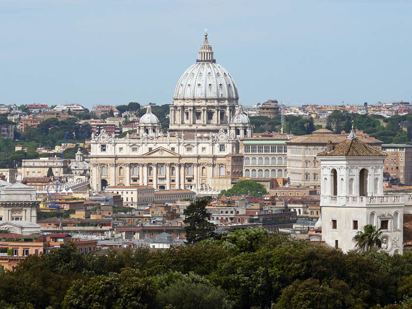 St. Peter's Basilica from Marriott Hotel Terrace