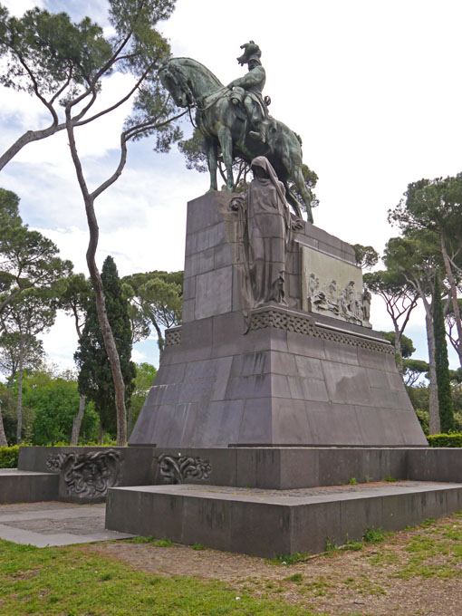 Statue of Umberto I in Borghese Gardens