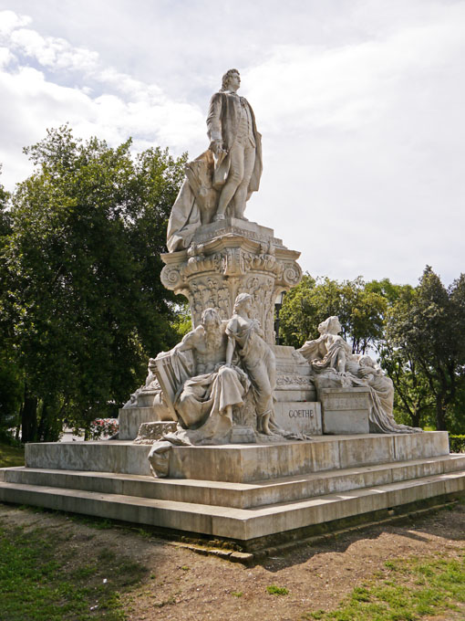 Statue of Goethe in Borghese Gardens