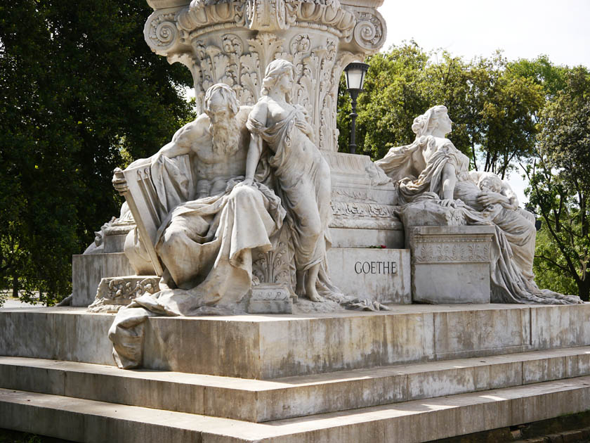 Details, Statue of Goethe in Borghese Gardens