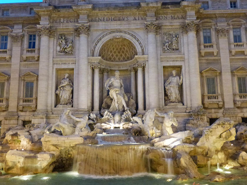 Fontana di Trevi at Sunset