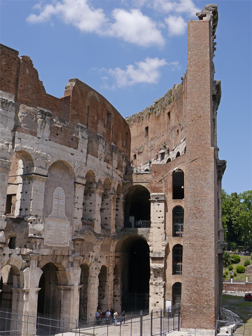 Inner and Outer Walls, Roman Colosseum Ruins