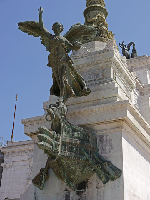 Statues Outside Victor Emanuele II Monument