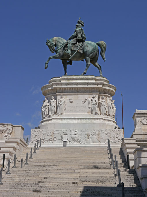 Statues Outside Victor Emanuele II Monument