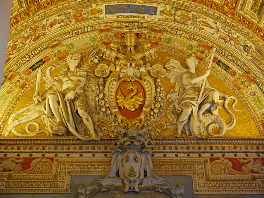 Ceiling and Arch Detail, Vatican Museum