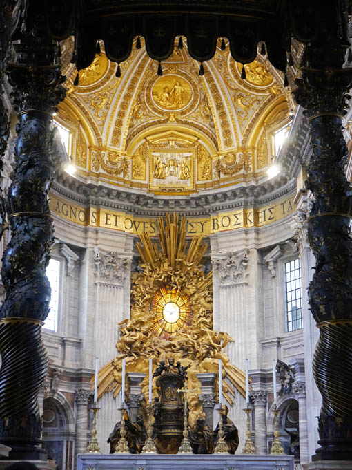 The Papal Throne by Bernini, St. Peter's Basilica