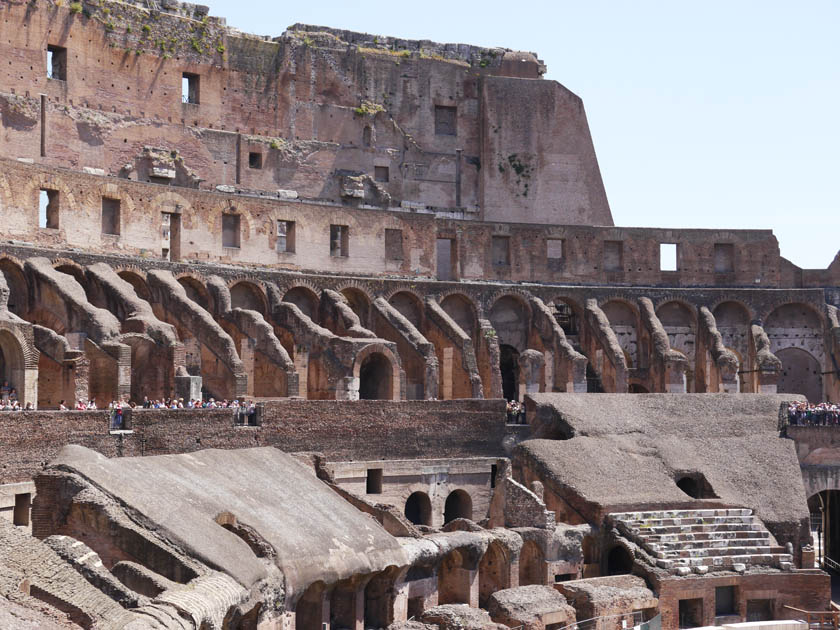 Interior of the Roman Colloseum Ruins