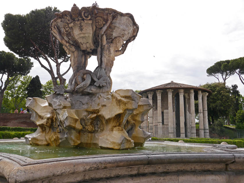 Fountain and Temple of Hercules Victor