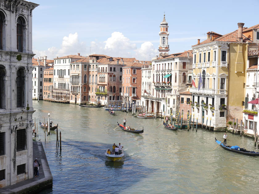 Grand Canal View from the Rialto Bridge