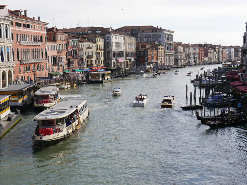 Grand Canal View from the Rialto Bridge