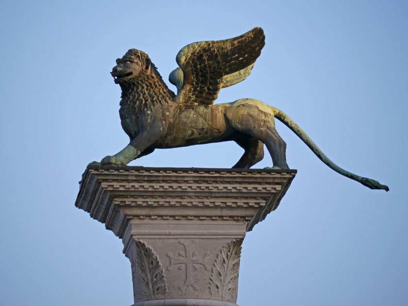 The Lion of Venice, on Column in San Marco Piazzetta