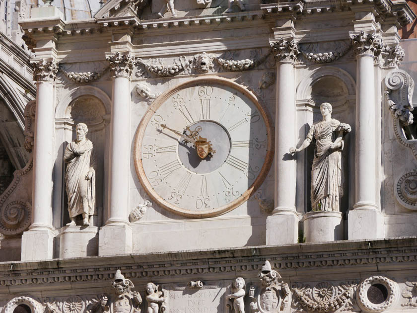 Portico Clock by Bartolomeo Monopola, Doge's Palace