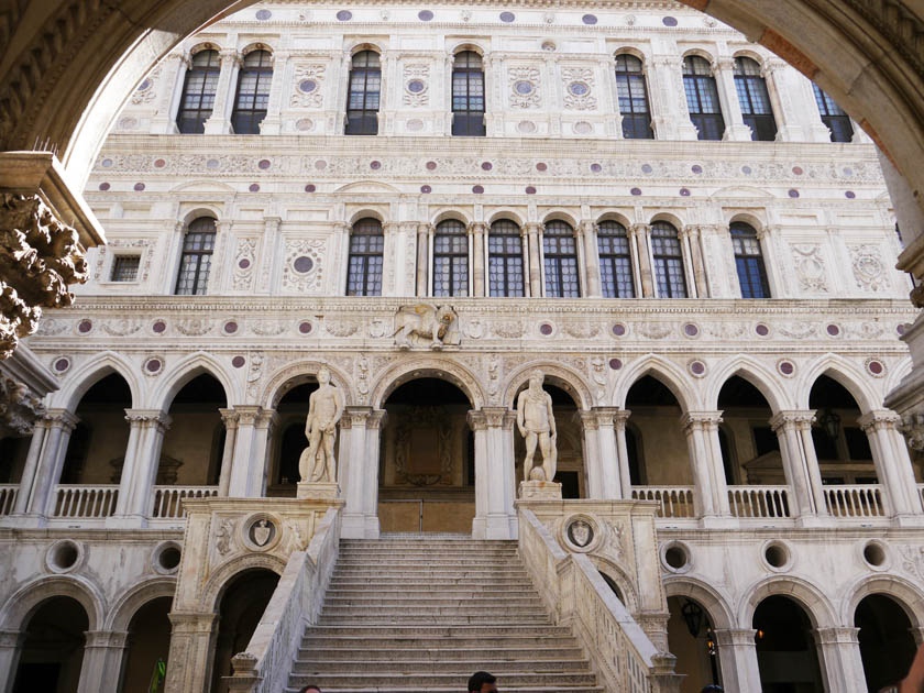 Grand Staircase to Doge's Palace with Statues of Mars and Neptune