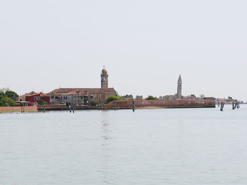 Approaching Burano by Water Taxi