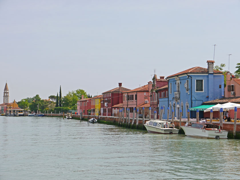 Approaching Burano by Water Taxi