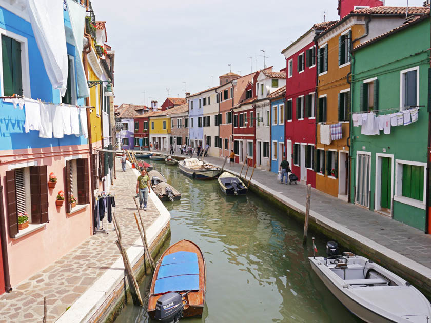 Canal and Homes on Burano