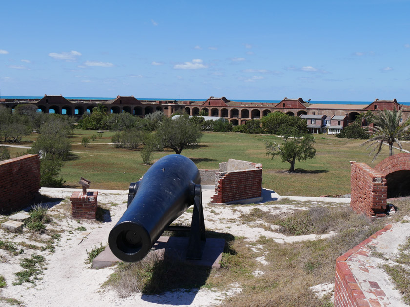 Fort Jefferson Cannon and Inner Courtyard, Dry Tortugas NP