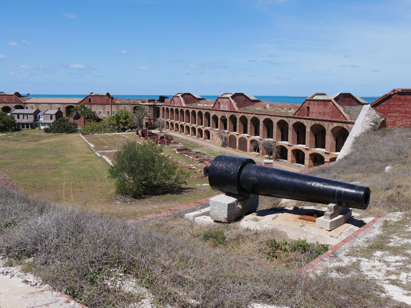 Fort Jefferson Cannon and Inner Courtyard Ruins, Dry Tortugas NP