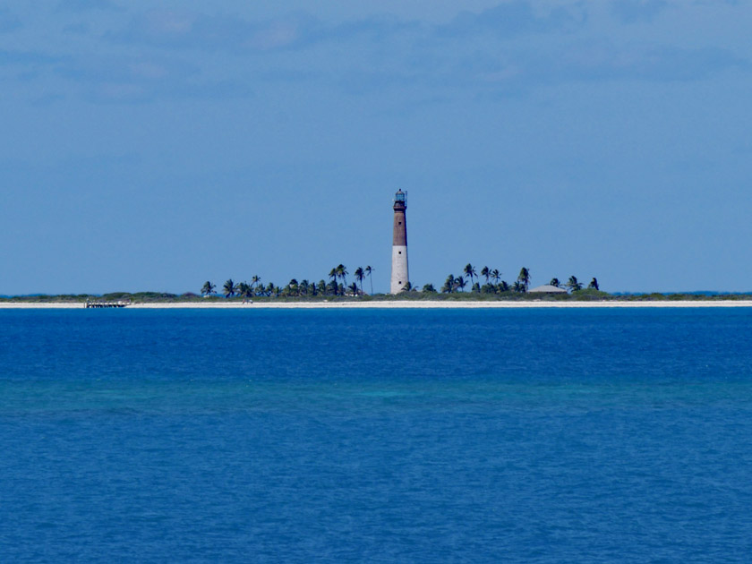 Lighthouse on Loggerhead Key Seen from Garden Key