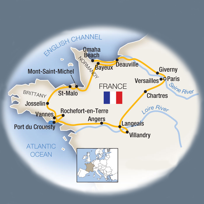 France Tour Map