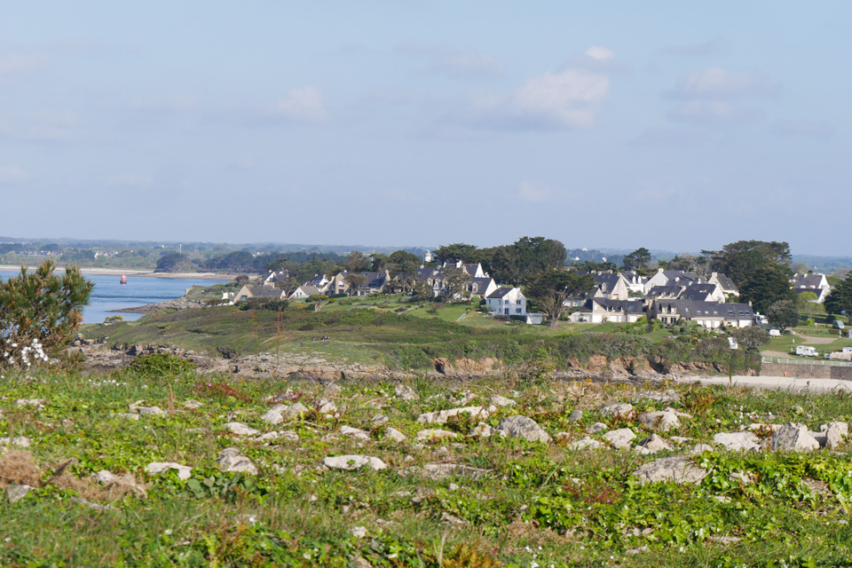 Scenic View of Man&eacute; Vihan in Arzon, France (from Cairn of Petit Mont)